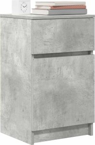 vidaXL Szafka nocna Beton Szary 39x35x65 cm Drewno klejone 4