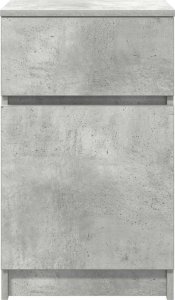 vidaXL Szafka nocna Beton Szary 39x35x65 cm Drewno klejone 6