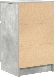 vidaXL Szafka nocna Beton Szary 39x35x65 cm Drewno klejone 8
