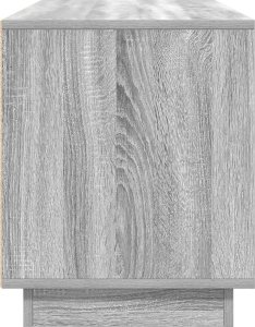 vidaXL Szafka RTV z oświetleniem LED Szara Sonoma 100x41x50 cm 8