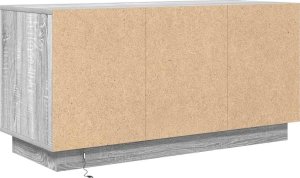 vidaXL Szafka RTV z oświetleniem LED Szara Sonoma 100x41x50 cm 9