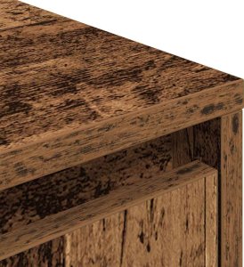 vidaXL Szafka RTV z oświetleniem LED Stare drewno 100x41x50 cm 10