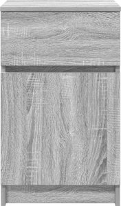 vidaXL Szafki nocne 2 szt. Szary Sonoma 39x35x65 cm Drewno klejone 7