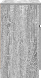 vidaXL Szafki nocne 2 szt. Szary Sonoma 39x35x65 cm Drewno klejone 8