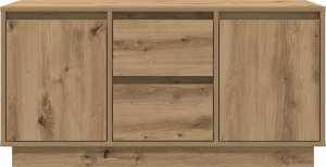 vidaXL Szafka RTV z oświetleniem LED Dąb Artisan 100x41x50 cm 7