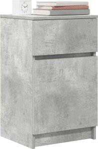 vidaXL Szafki nocne 2 szt. Beton Szary 39x35x65 cm Drewno klejone 4