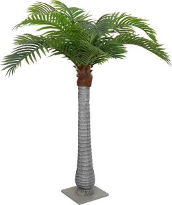 vidaXL Sztuczna palma 15 liści 200 cm zielona 1