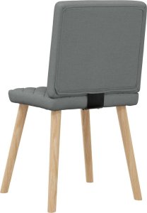 vidaXL Krzesła stołowe, 6 szt., ciemnoszare, obite tkaniną 6