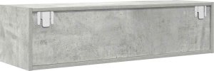 vidaXL Szafki RTV 2 szt. Beton Szary 100x31x25,5 cm Drewno klejone 9