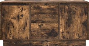 vidaXL Szafka RTV z oświetleniem LED Dąb wędzony 100x41x50 cm 7