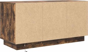 vidaXL Szafka RTV z oświetleniem LED Dąb wędzony 100x41x50 cm 9