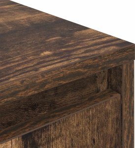 vidaXL Szafka RTV z oświetleniem LED Dąb wędzony 100x41x50 cm 10