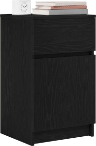 vidaXL Szafki nocne 2 szt. Czarne 39x35x65 cm Drewno klejone 4