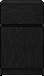 vidaXL Szafki nocne 2 szt. Czarne 39x35x65 cm Drewno klejone 7