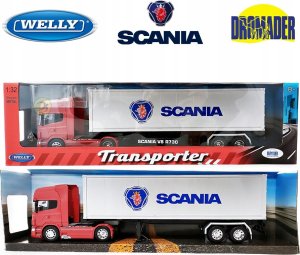 WELLY Ciężarówka z przyczepą 1:32 Scania V8 R730 32671 10