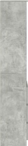 vidaXL Komoda betonowa szara 37,5x35x180 cm Drewno klejone 7