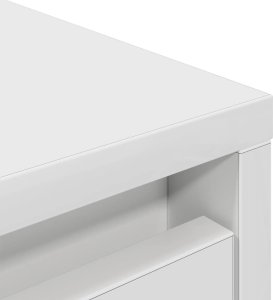 vidaXL Komoda biała 29,5x34x119,5 cm Drewno klejone 10