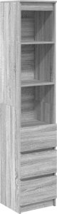 vidaXL Komoda Szara Sonoma 37,5x35x180 cm Drewno klejone 2