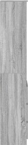 vidaXL Komoda Szara Sonoma 37,5x35x180 cm Drewno klejone 7