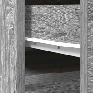 vidaXL Komoda Szara Sonoma 37,5x35x180 cm Drewno klejone 10