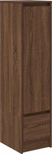 vidaXL Komoda Brązowy Dąb 29,5x34x119,5 cm Drewno klejone 2