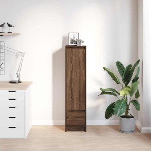 vidaXL Komoda Brązowy Dąb 29,5x34x119,5 cm Drewno klejone 3