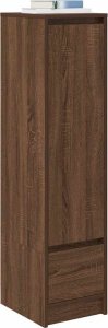 vidaXL Komoda Brązowy Dąb 29,5x34x119,5 cm Drewno klejone 4