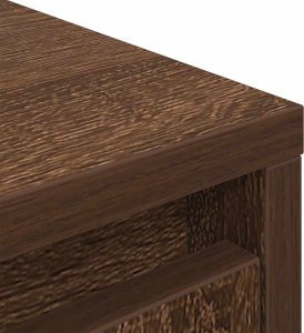 vidaXL Komoda Brązowy Dąb 29,5x34x119,5 cm Drewno klejone 10