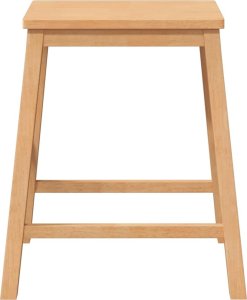 vidaXL Krzesła barowe 2 szt. lite drewno guma 5