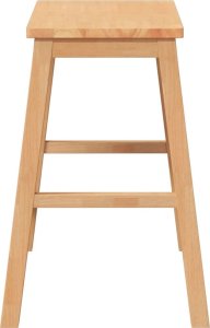 vidaXL Krzesła barowe 2 szt. lite drewno guma 6