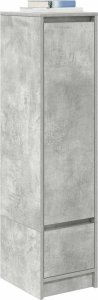 vidaXL Komoda betonowa szara 29,5x34x119,5 cm Drewno klejone 4