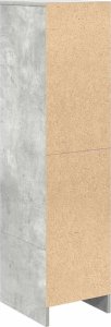 vidaXL Komoda betonowa szara 29,5x34x119,5 cm Drewno klejone 8