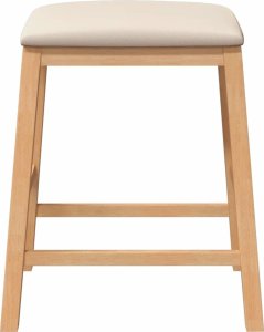 vidaXL Krzesła barowe z poduszkami 2 szt. lite drewno guma 5