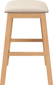 vidaXL Krzesła barowe z poduszkami 2 szt. lite drewno guma 6