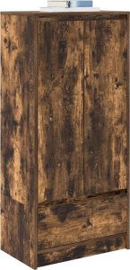 vidaXL Szafka z szufladą Dąb wędzony 55,5x34x119,5 cm Drewno klejone 4