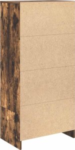 vidaXL Szafka z szufladą Dąb wędzony 55,5x34x119,5 cm Drewno klejone 8
