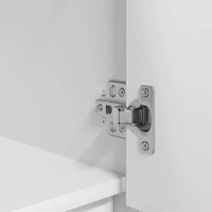 Szafka z szufladą Biała 55,5x34x119,5 cm Drewno klejone 11