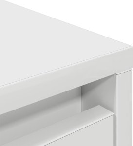 Szafka z szufladą Biała 55,5x34x119,5 cm Drewno klejone 9