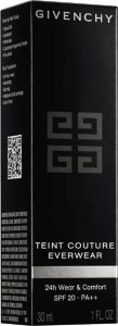 Givenchy, Teint Couture Everwear, Long Wearing, Liquid Foundation, P200, SPF 20, 30 ml None 2