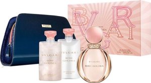 Gift Box Set Bvlgari: Rose Goldea, Toiletry, GWP Textile Pouch + Rose Goldea, Moisturizing & Softening, Body Milk, 75 ml + Rose Goldea, Eau De Parfum, For Women, 90 ml + Rose Goldea, Cleansing, Shower Gel, For All Skin Types, 75 ml For Women 1