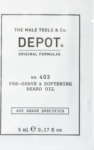 Depot, 400 Shave Specifics No. 403, Sweet Almond, Softening, Pre-Shaving Oil, 5 ml For Men 1