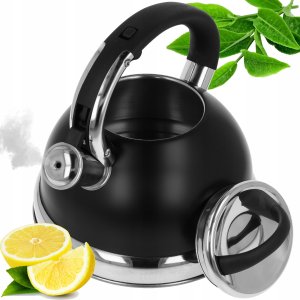 CZAJNIK STALOWY 2.7L INDUKCJA GAZ BRUNBESTE BB-2419 CZARNY ROSE GOLD 8