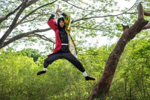 Miecz Katana Demon Slayer Tomioka Giyuu's Drewniany JT10654 5