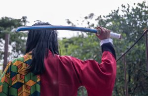 Miecz Katana Demon Slayer Tomioka Giyuu's Drewniany JT10654 6