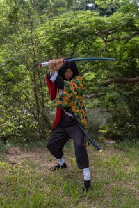 Miecz Katana Demon Slayer Tomioka Giyuu's Drewniany JT10654 7