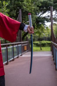 Miecz Katana Demon Slayer Tomioka Giyuu's Drewniany JT10654 9