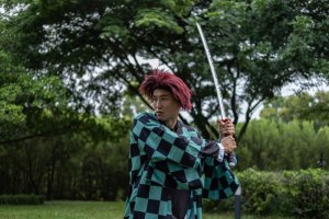 Miecz Katana Demon Slayer Tanjiro Kamado's Drewniany JT10666 5