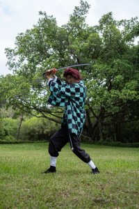 Miecz Katana Demon Slayer Tanjiro Kamado's Drewniany JT10666 6