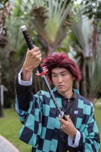 Miecz Katana Demon Slayer Tanjiro Kamado's Drewniany JT10666 9