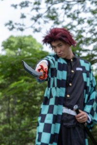 Miecz Katana Demon Slayer Tanjiro Kamado's Drewniany JT10666 10